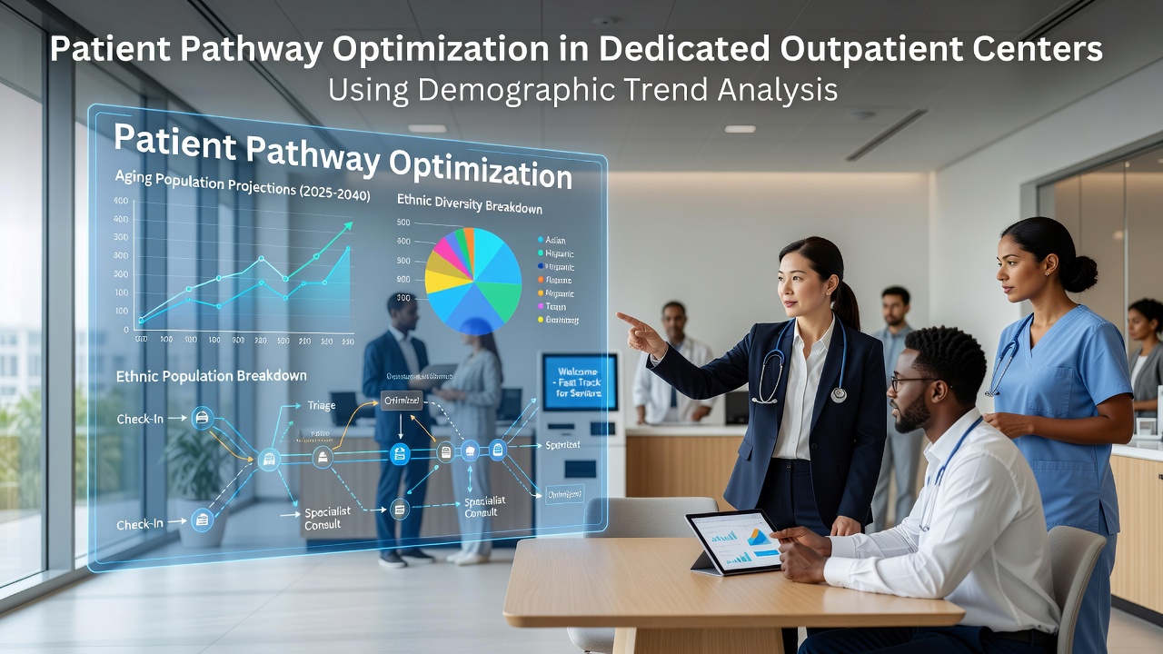 Patient Pathway Optimization in Dedicated Outpatient Centers Using Demographic Trend Analysis